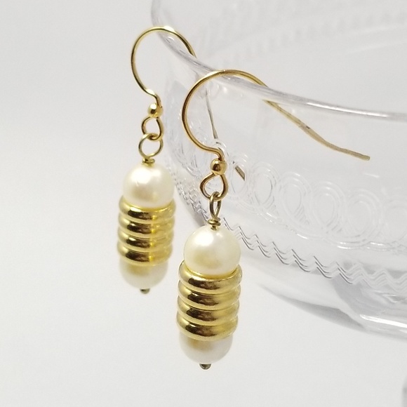 Herb's Jewels Jewelry - Golden South Sea Pearl Earrings